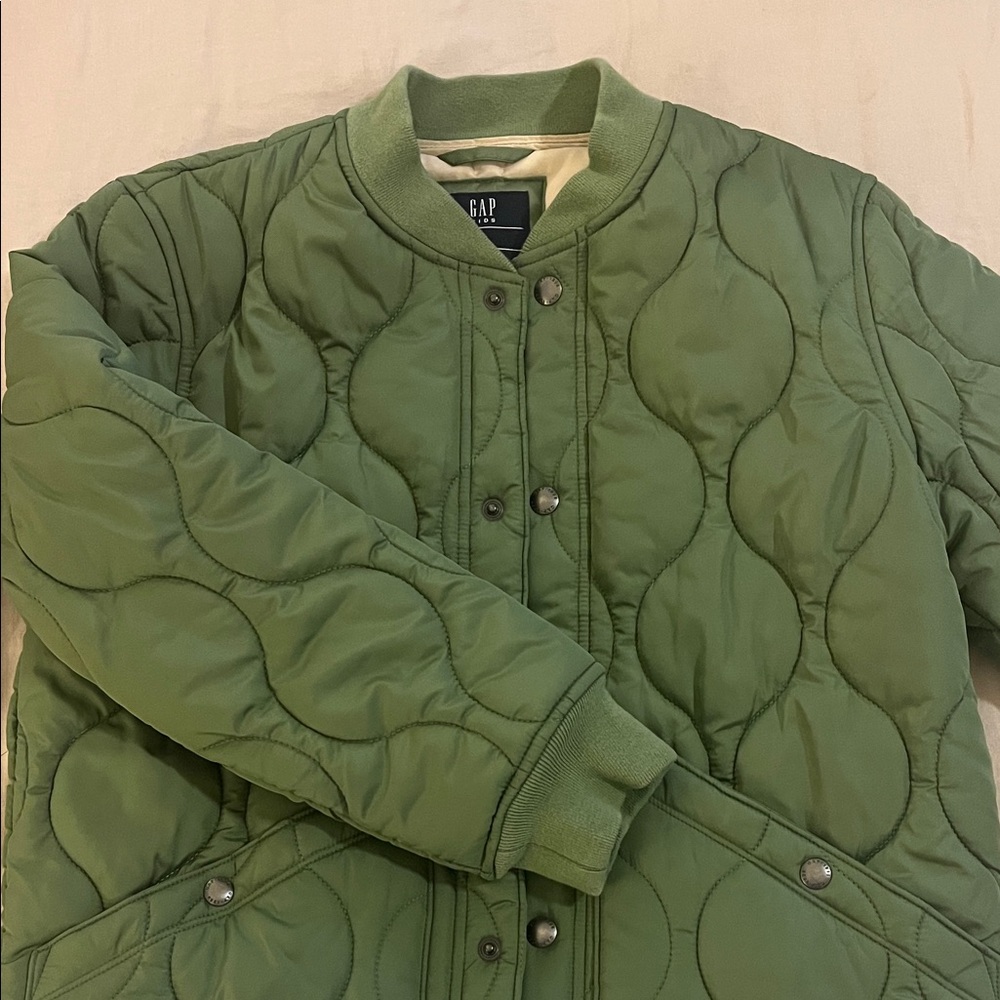 GAP Kids Olive Quilted Jacket